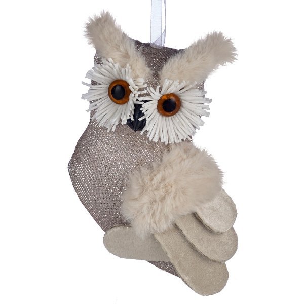 Χριστουγεννιάτικη Λούτρινη Κουκουβάγια Καφέ (15cm) Χριστουγεννιάτικη Λούτρινη Κουκουβάγια Καφέ (15cm)